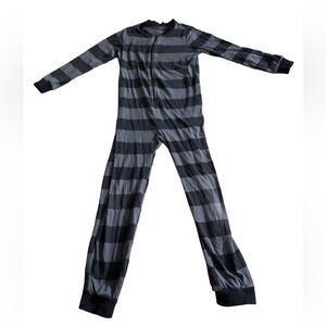 Boys Striped Blue One Piece Pyjamas Size 6X